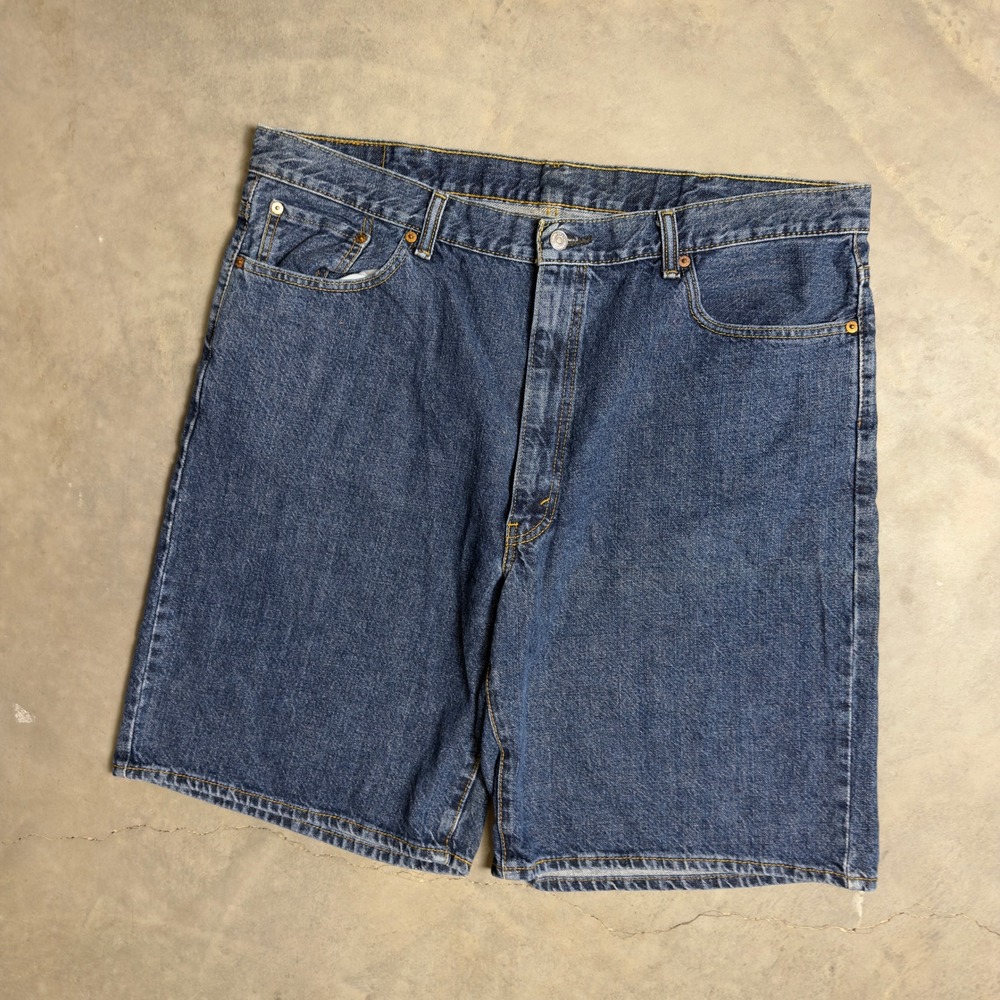 Vintage Levi's 550 Relaxed Fit Denim Shorts Mens 42 Blue Baggy